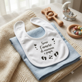 Bavetta in cotone personalizzata in vinile