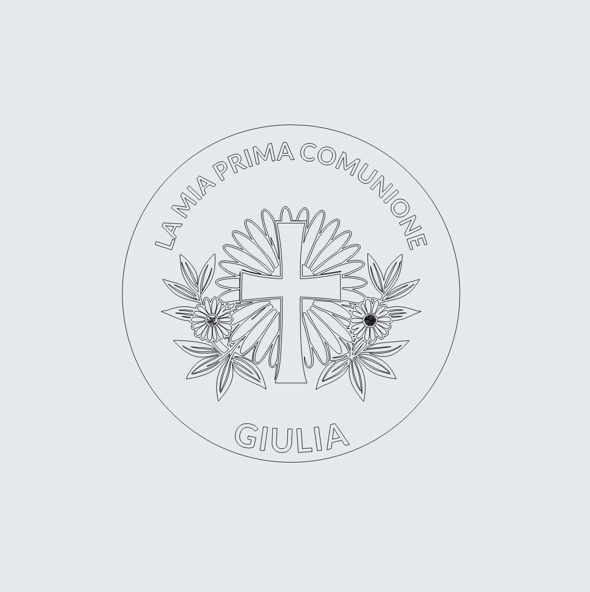 Tamburello in legno personalizzato con Incisione