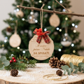 Ornamento natalizio "Primo Natale da sposati" personalizzato
