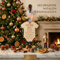 Ornamento natalizio body bimbo personalizzato con nome