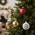 Pallina di Natale in vetro personalizzata con incisione laser