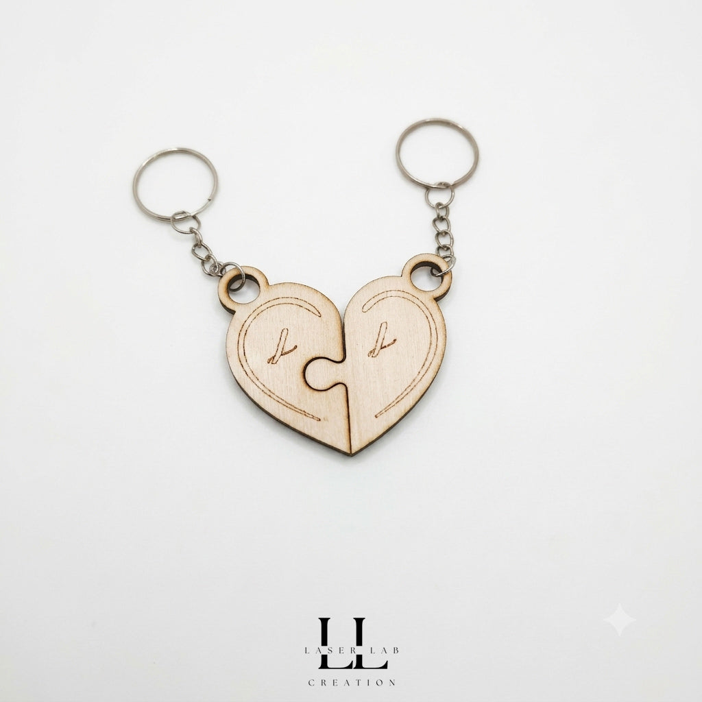 Portachiavi San Valentino personalizzati in legno