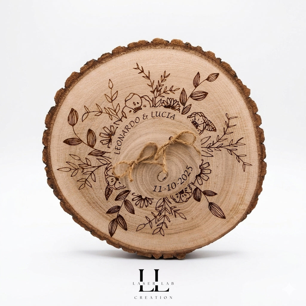 Portafedi in legno personalizzato con logo