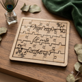 Puzzle in legno personalizzato con incisione