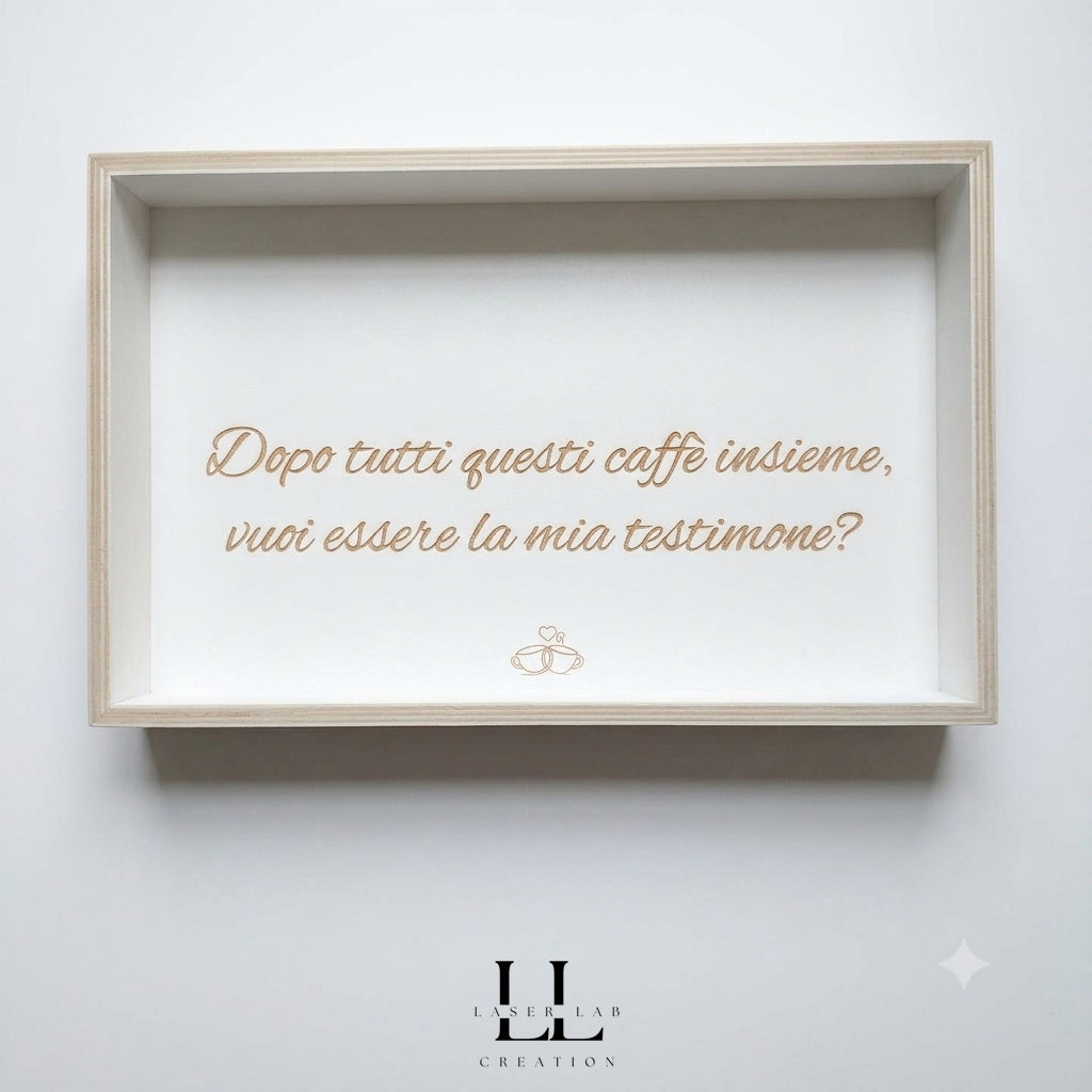 Vassoio in Legno personalizzato con incisione
